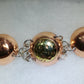 Domed Copper and Brass Bracelet