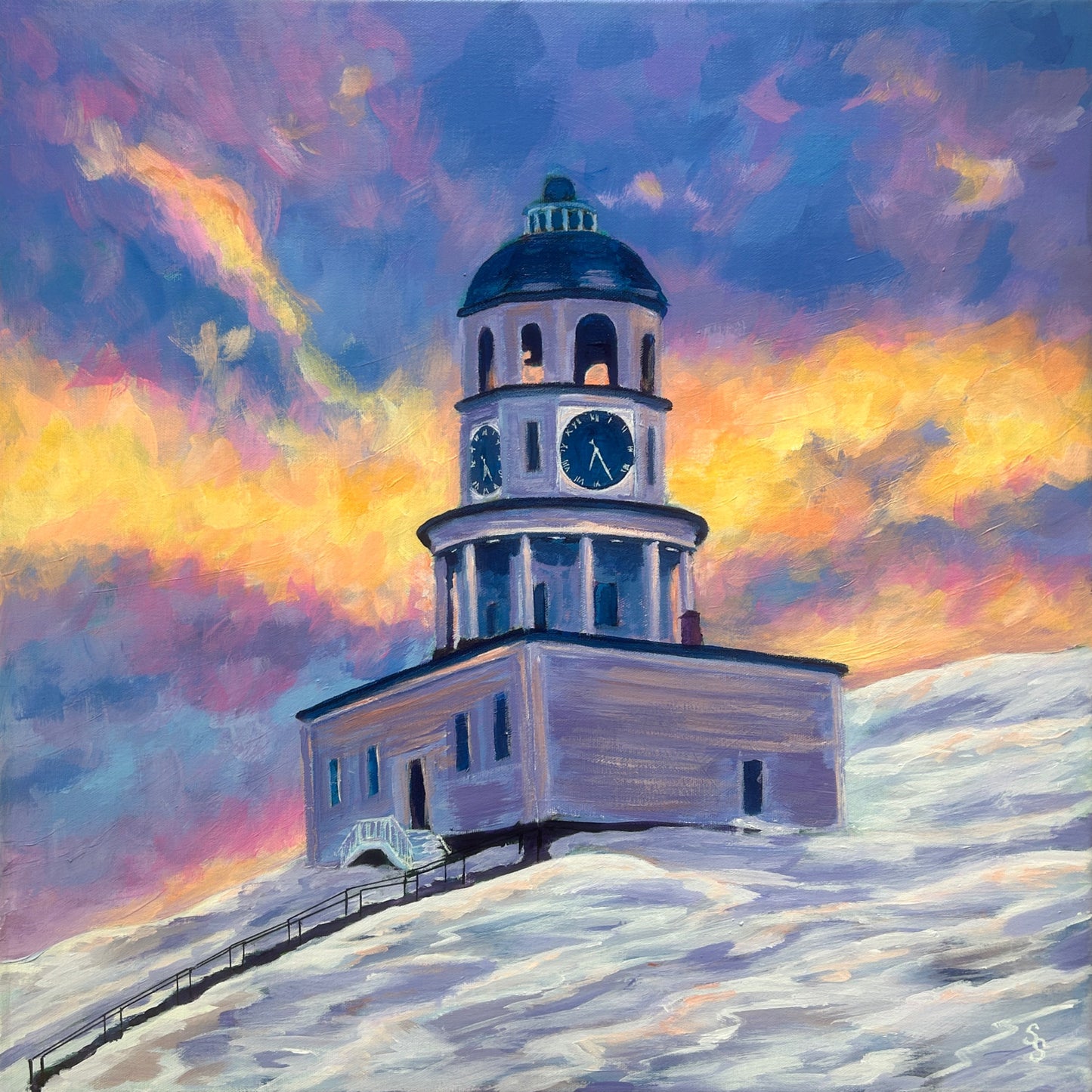 Citadel Hill at the Edge of Twilight (24” x 24”)