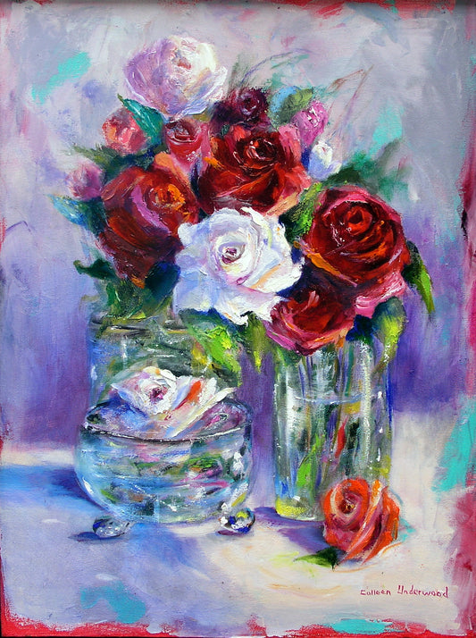 Coloured Blooms (18 X 24)