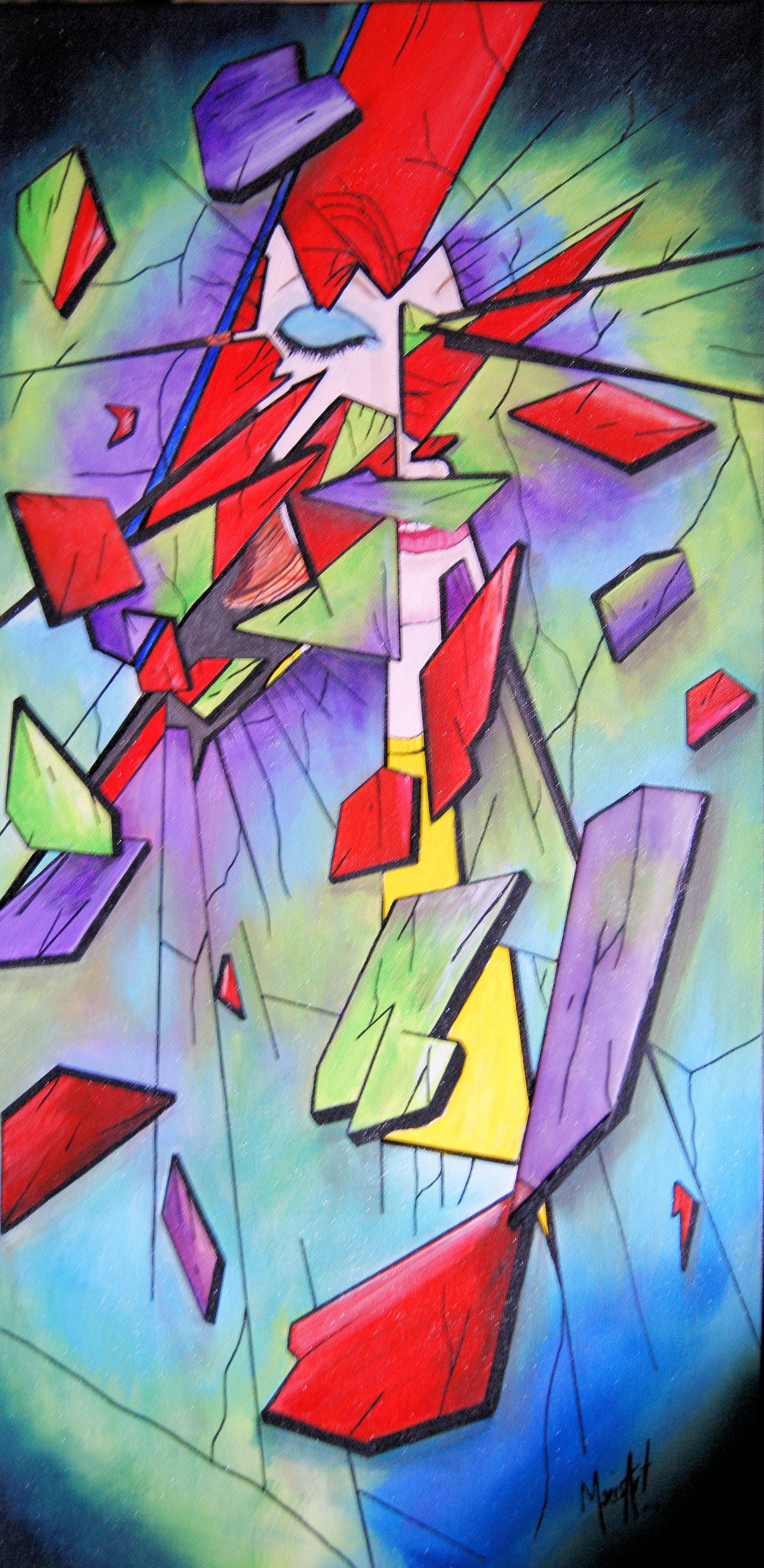 Ode To David Bowie Breaking Glass/art1274 hollis art gallery halifax