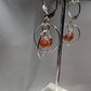 Teardrop Borosilicate Glass Drops-orange