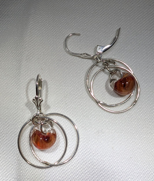 Teardrop Borosilicate Glass Drops-orange