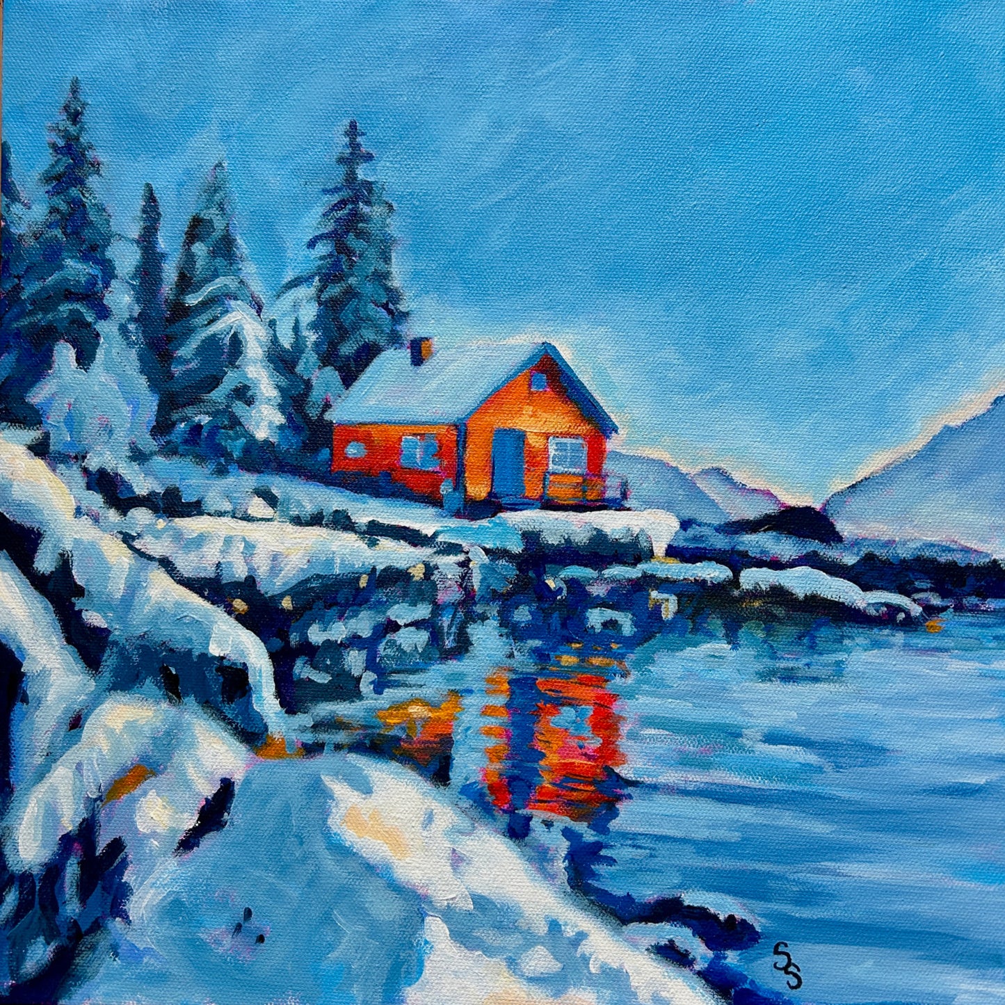 Embracing Solitude (14” x 14”)
