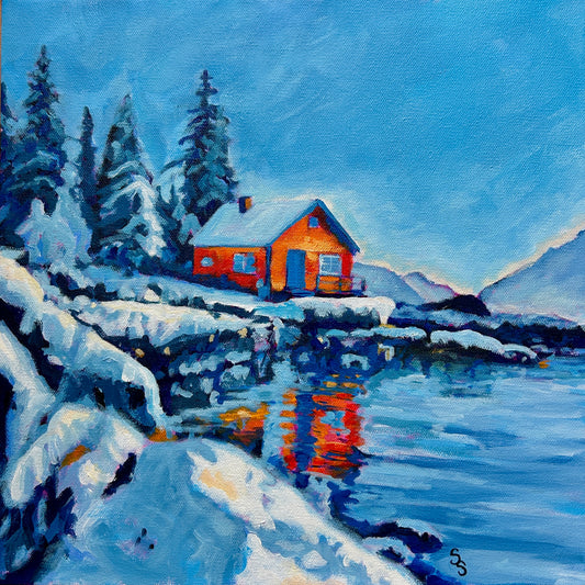 Embracing Solitude (14” x 14”)