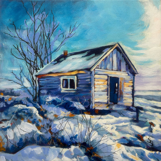 Frost-bound Silence  (12” x 12”)