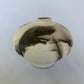 Wide-Shouldered Horsehair Raku Vase JR549 – front view