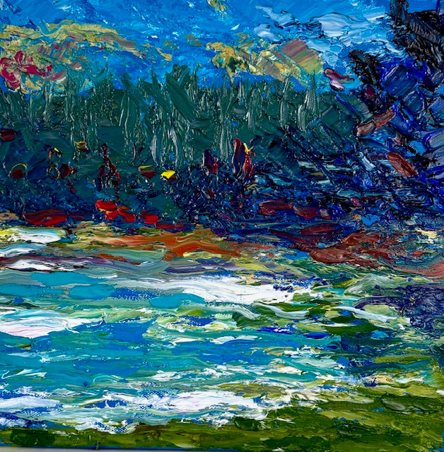 Overlooking Amethyst Cove (12 X 12)