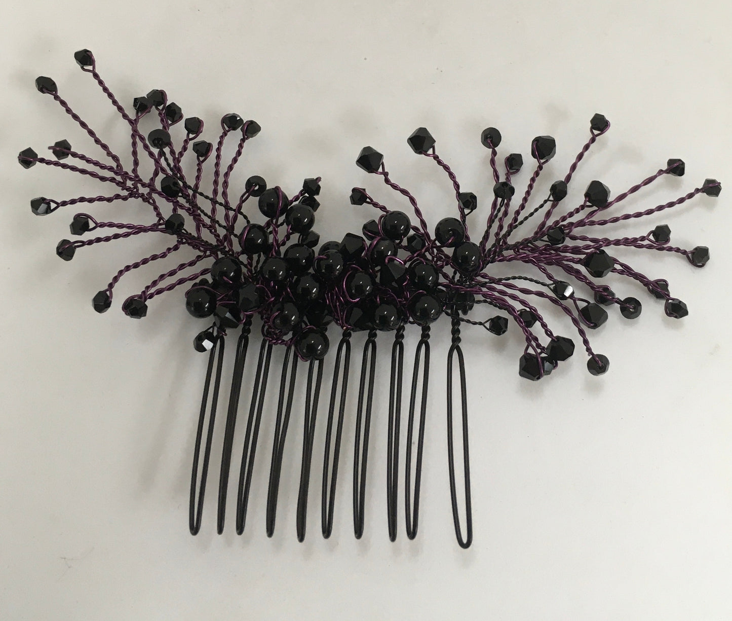 Nocturne Beaded Hair comb