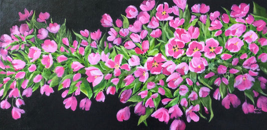 Crab Apple Blossoms (12" X 24")