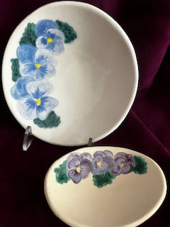 Blue pansies collection