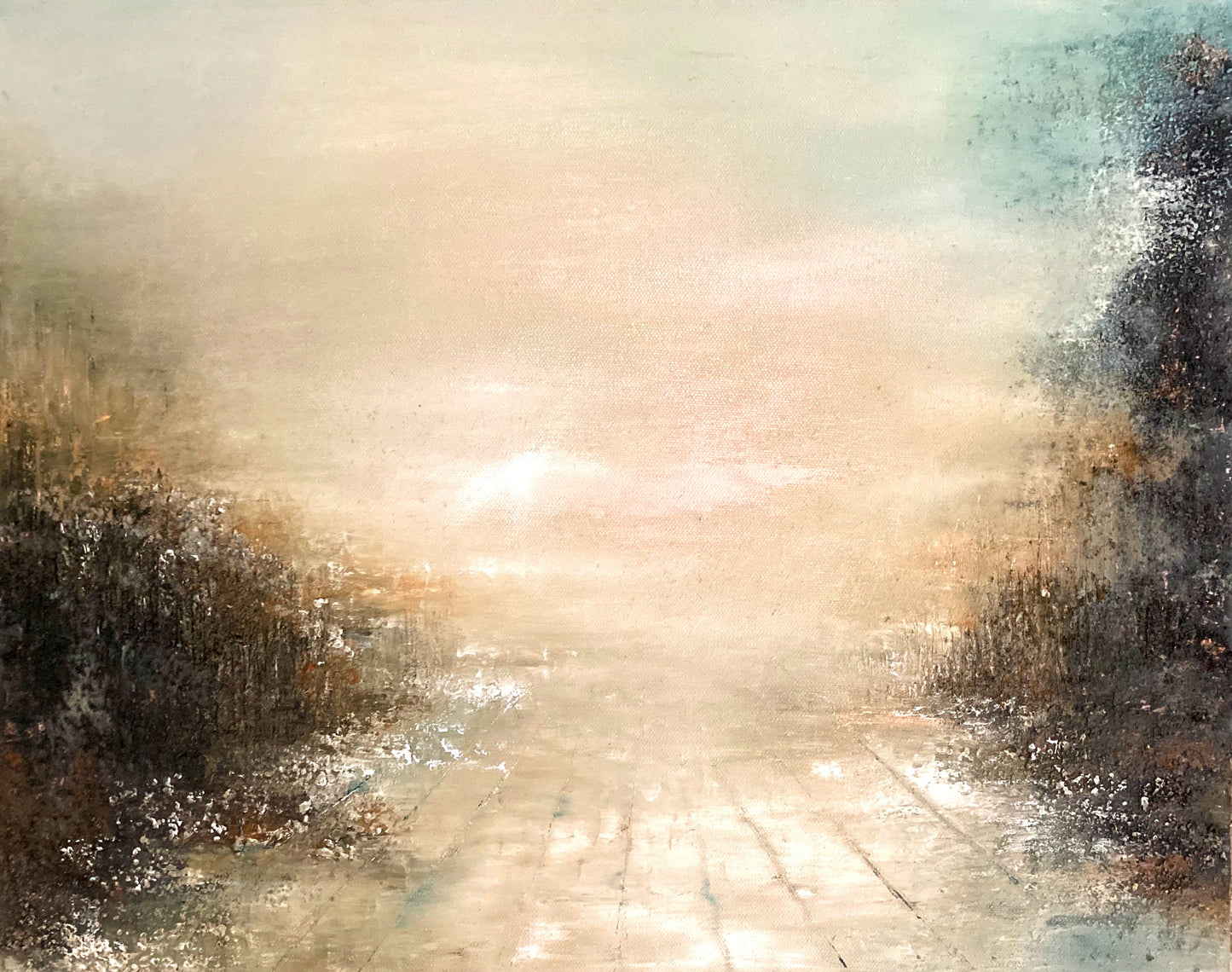 Good Intentions by Gillian Lazanik - original mixed media painting 20x16