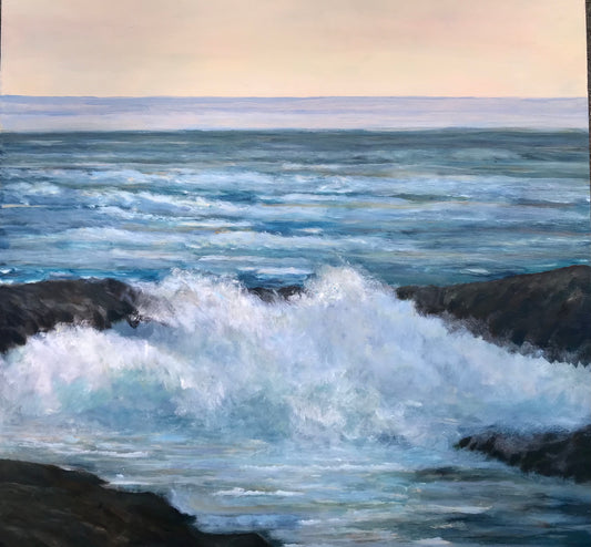 White Caps at Peggy's Cove (36" x 36")