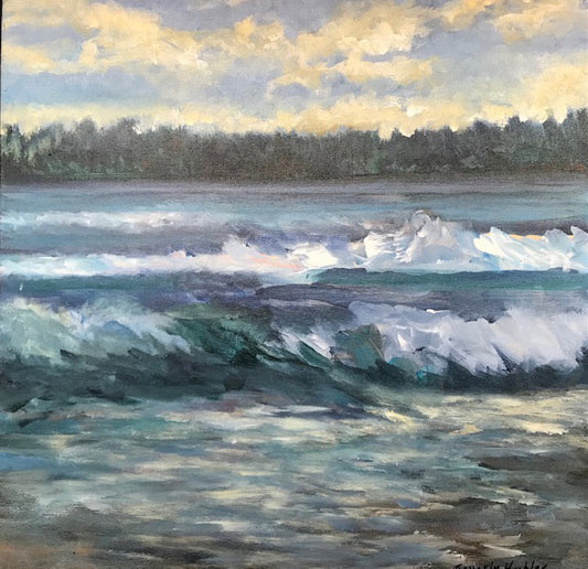 Evening at Summerville Beach (20" x 20")