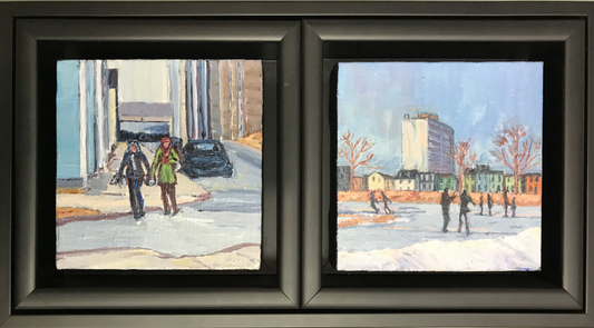 On the way to the Oval (18”x 10”)