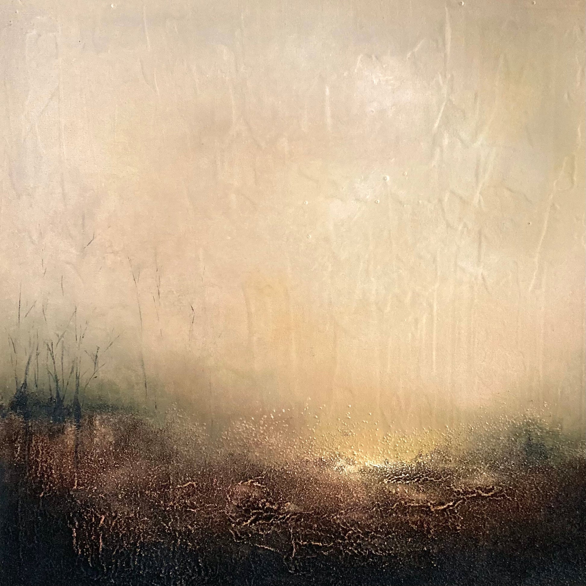 Earth's Breath by Gillian Lazanik - original mixed media painting 24x24