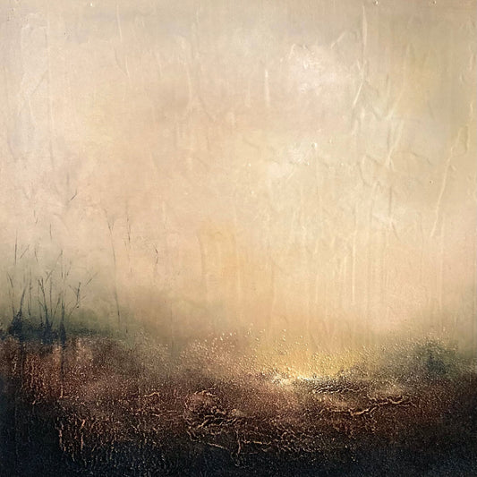 Earth's Breath by Gillian Lazanik - original mixed media painting 24x24