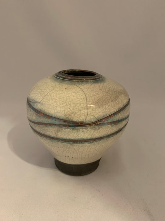 Raku Cloud Vase