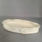 Cloud Platter/Serving Dish - Chun White, Thrown and Altered 11"L x 6"W x 1¾"h