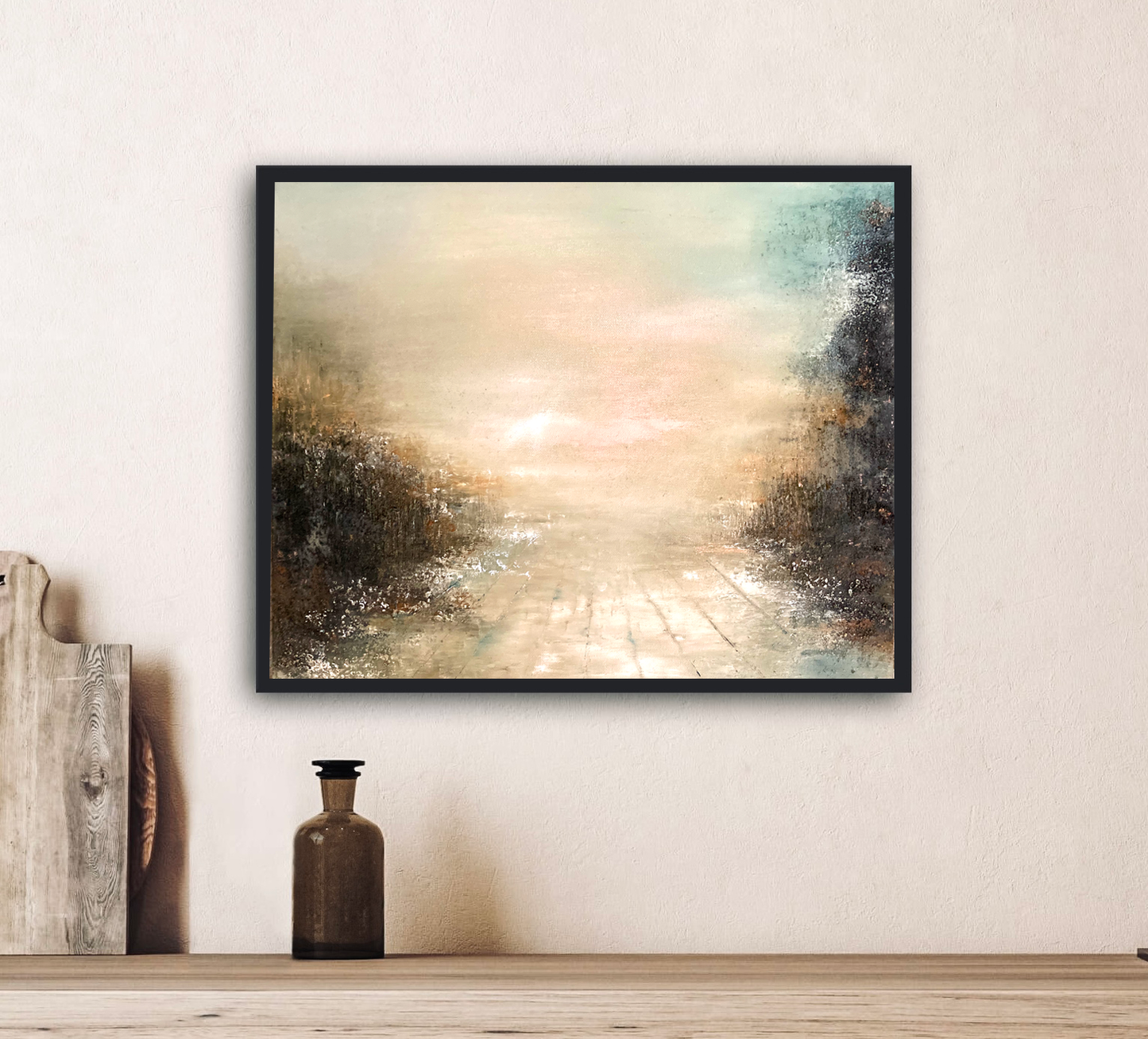 Good Intentions by Gillian Lazanik - shown in room setting