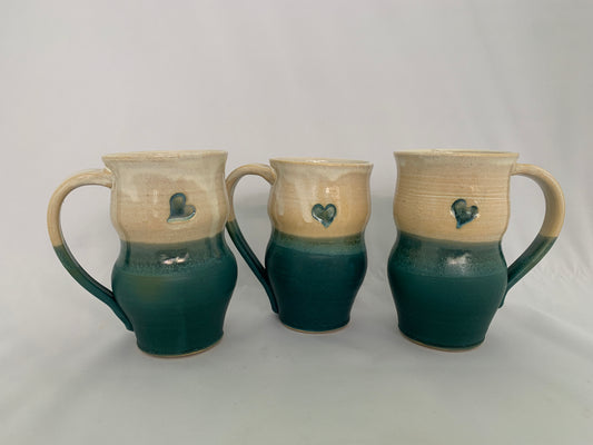 Curvy Heart Mugs