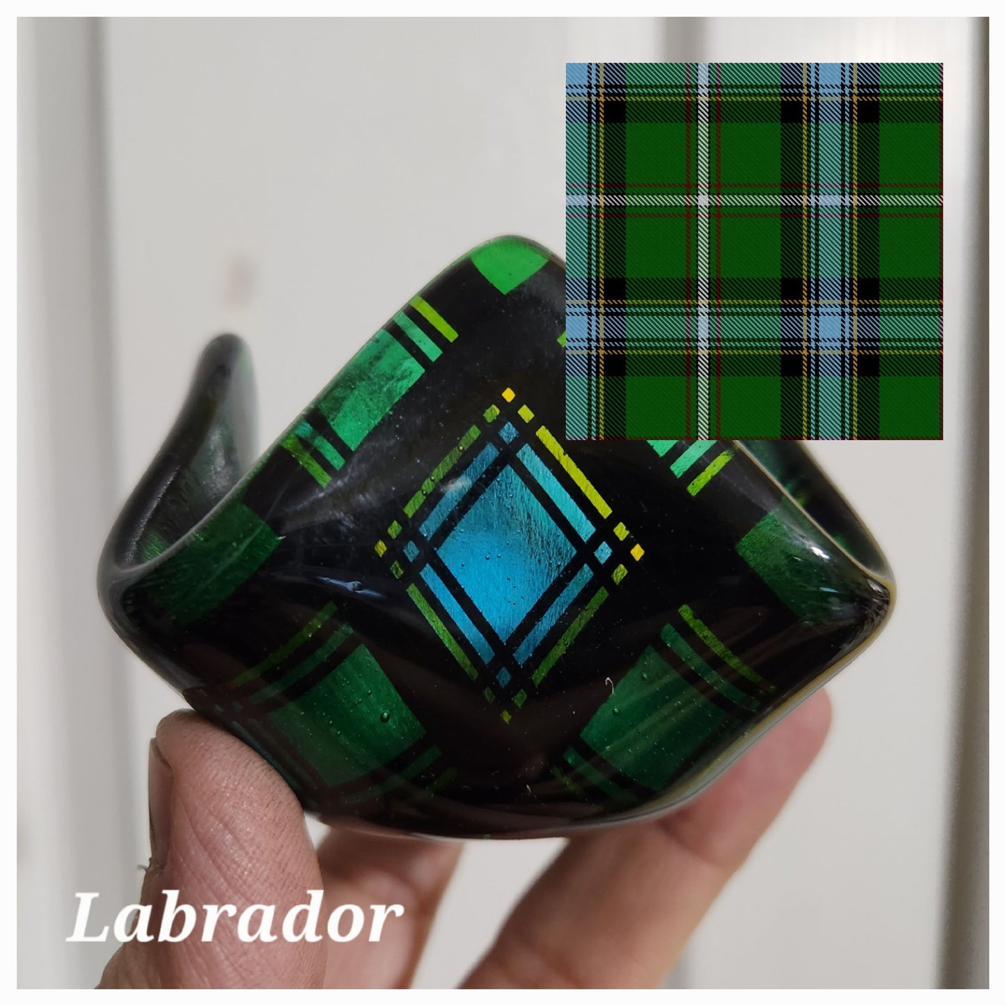 Labrador Tartan Tea Light