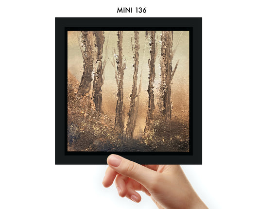 Mini 136 by Gillian Lazanik - original mixed media painting 6x6