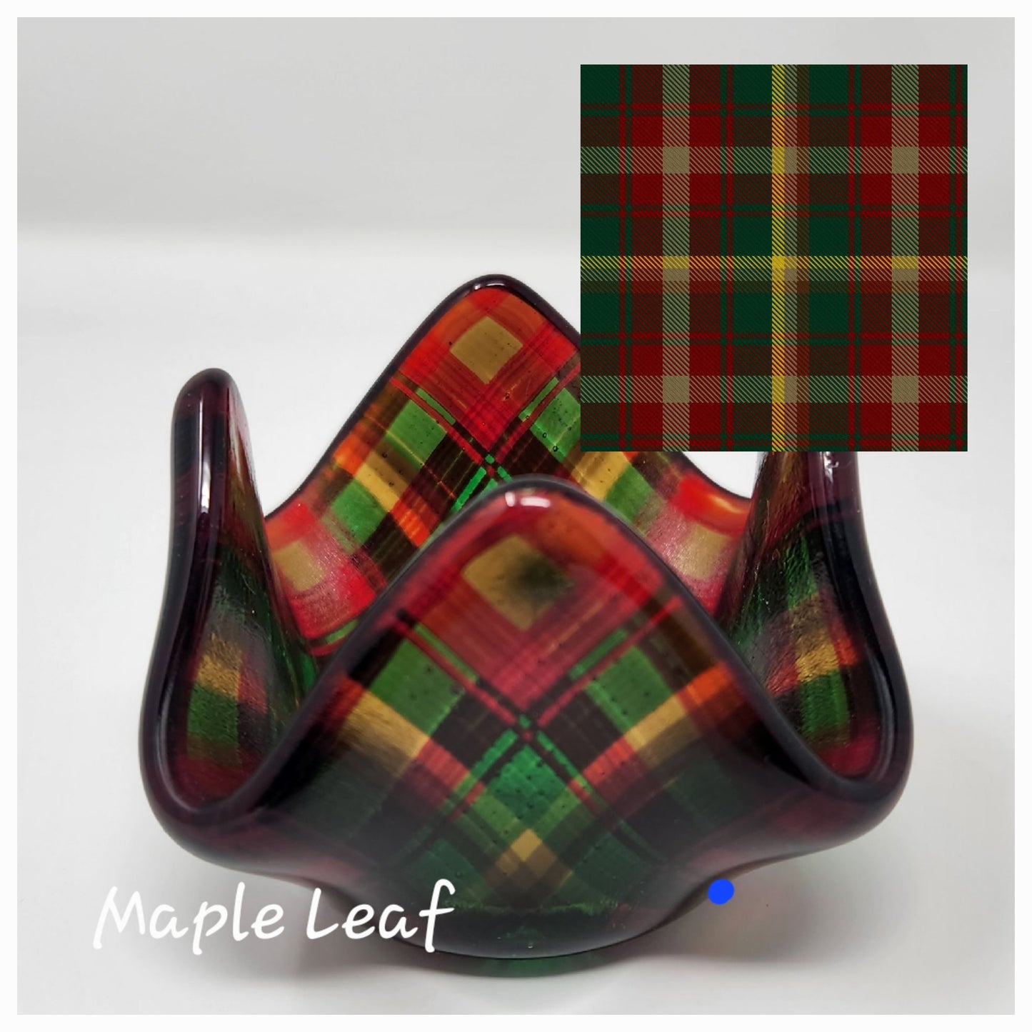 Maple Leaf Tartan Tea Light