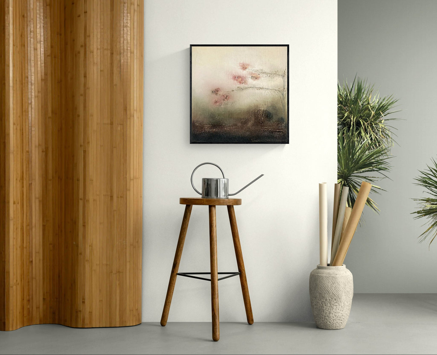 Pale Orchard by Gillian Lazanik - shown in room setting