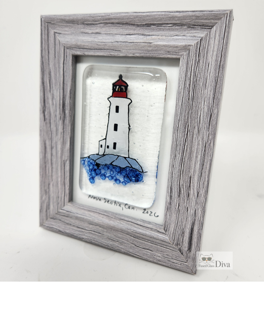 Mini framed Nova Scotia Lighthouse Picture