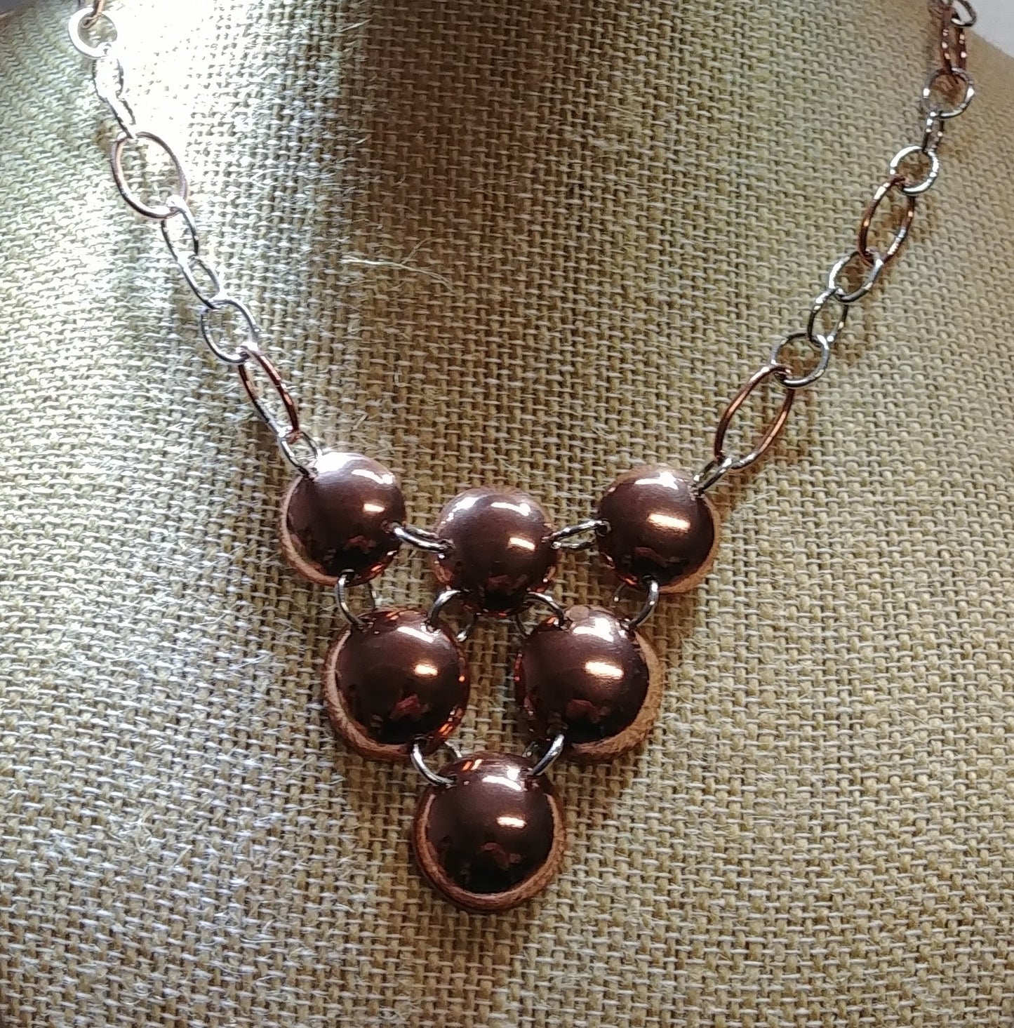 Copper Domed Necklace