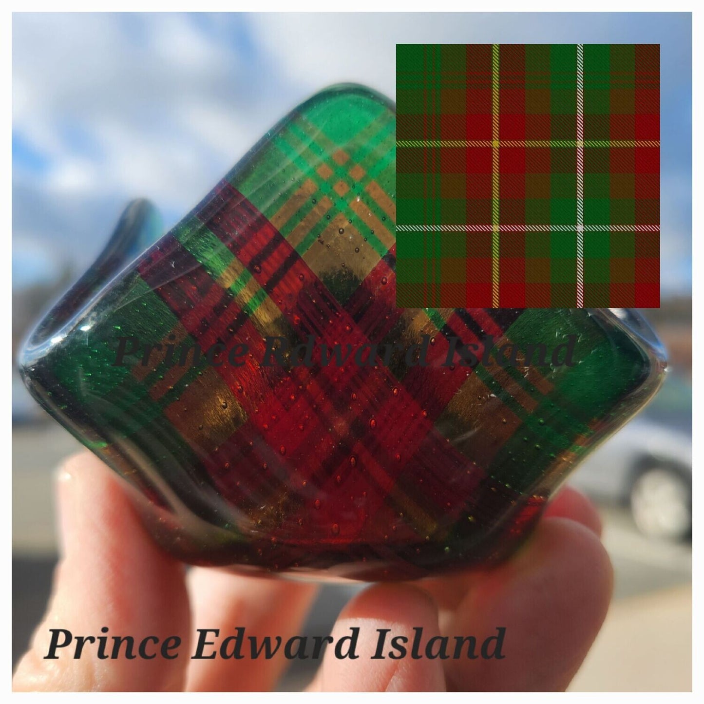 Prince Edward Island Tartan Tea Light