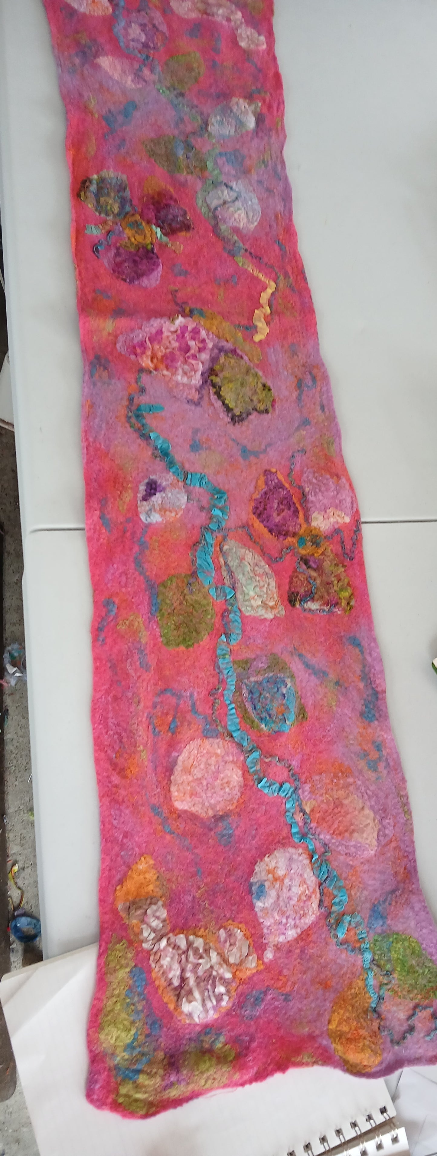 Scarf large coral
