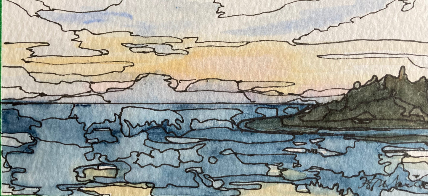 Sea Shore 1/Bord de Mer1 (3" x 6")