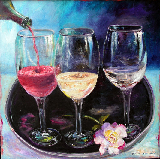 Serving The Sips (24 X 24)