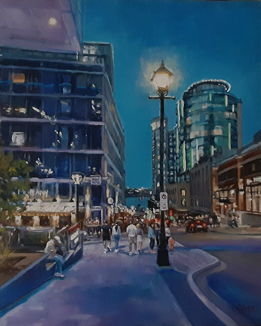 Summer Nights, Neon Lights (20" x 16")