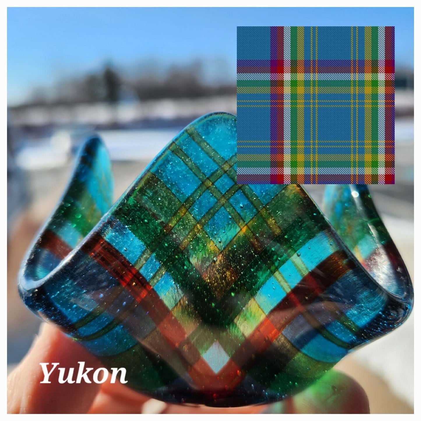 Yukon Tartan Tea Light