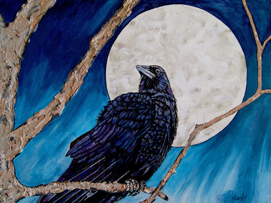 My Mother's Crows #7 (12" x 16")