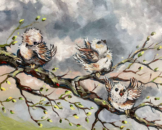 Fledglings (12" x 16")