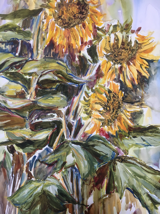 Sunflowers on Sunday (22" x 30")