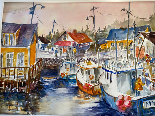 Headin’ In For Fish & Chips (22" x 30")