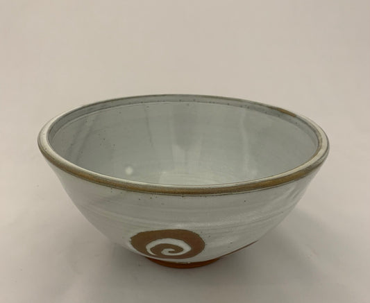 Chun White Stoneware Bowl