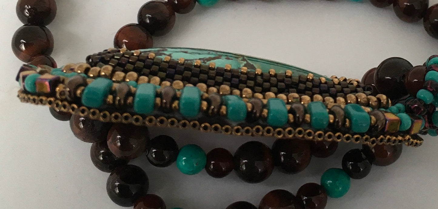 Chinese Turquoise Gemstone Pendant