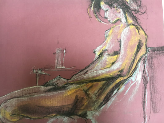 Model's Break (25" x 32")