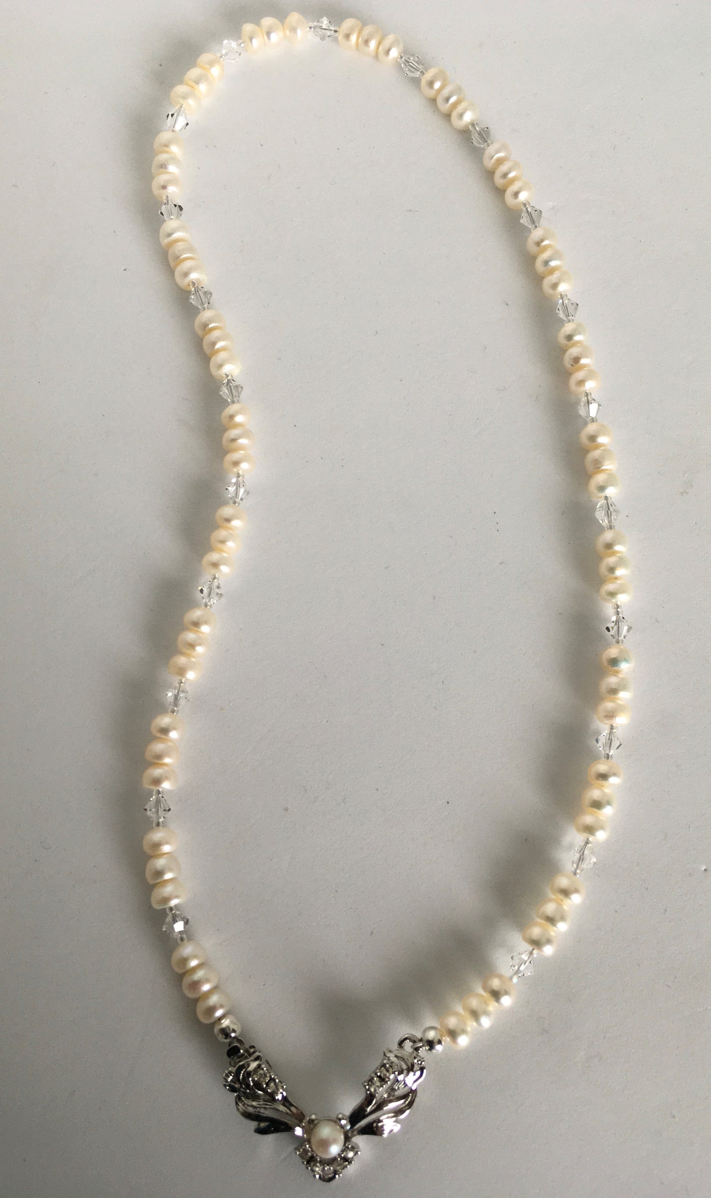 Freshwater Pearl and Swarovski Necklace