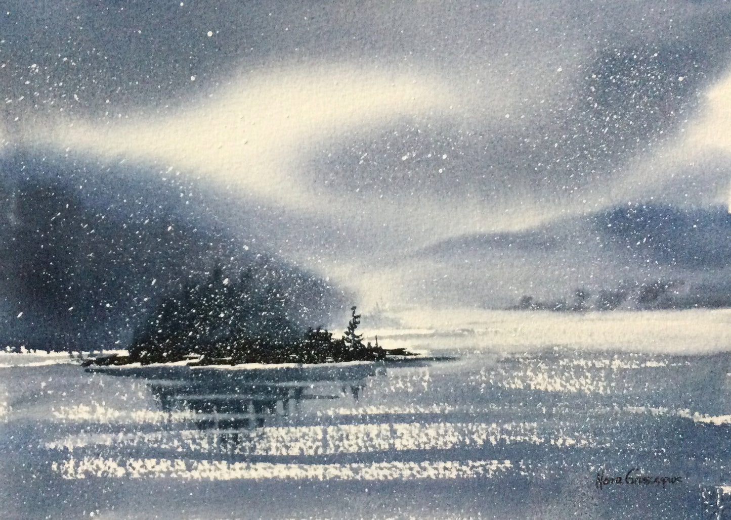 Early Snow in Cole Harbour (11" x 14")