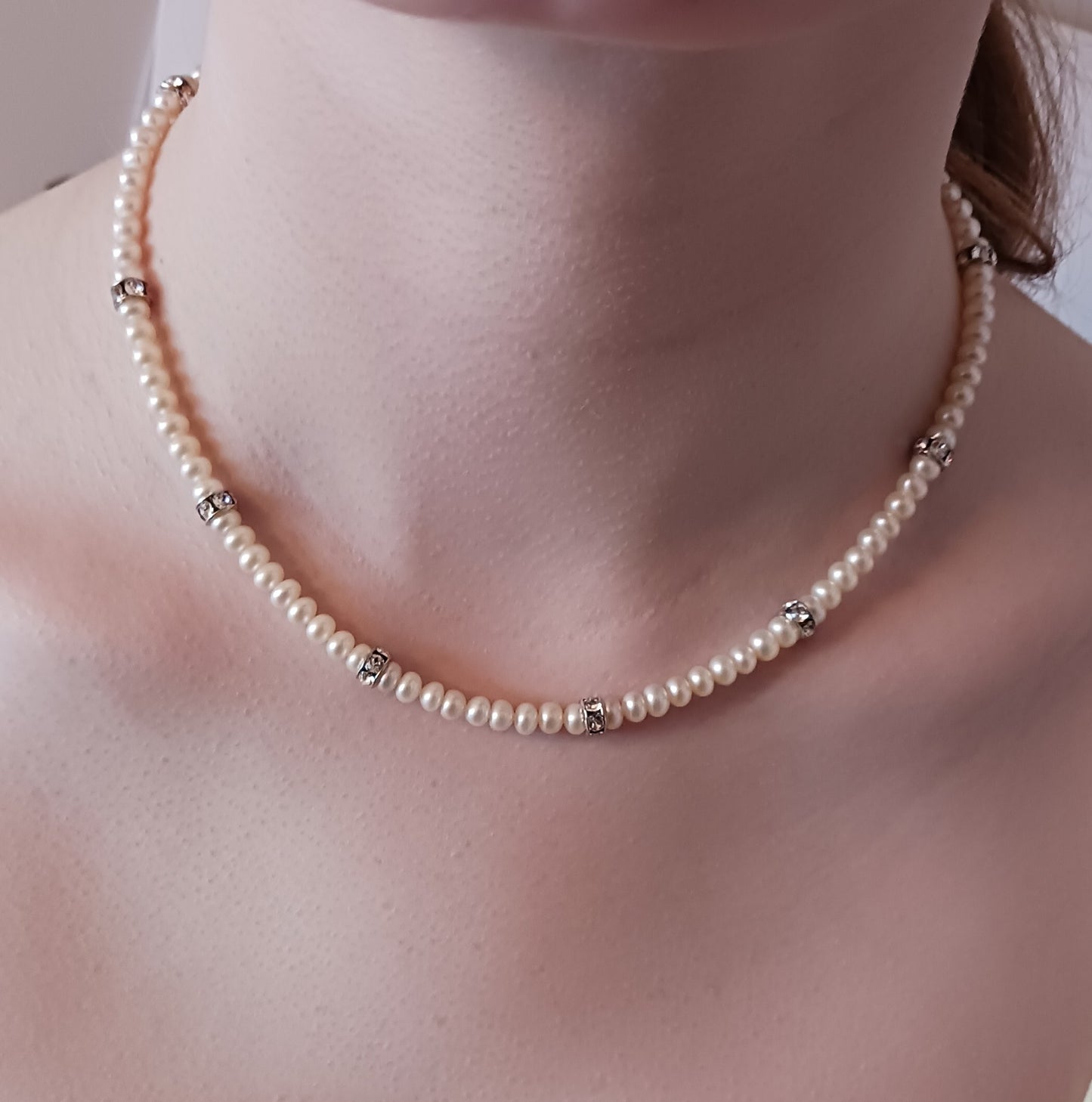 Pearl and Swarovski Necklace