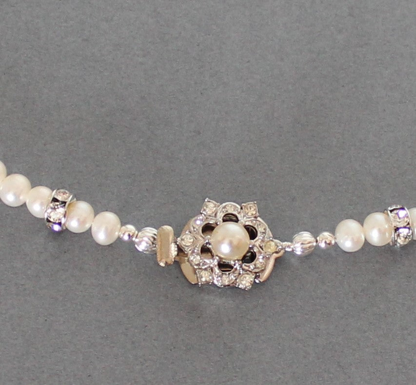 Pearl and Swarovski Necklace