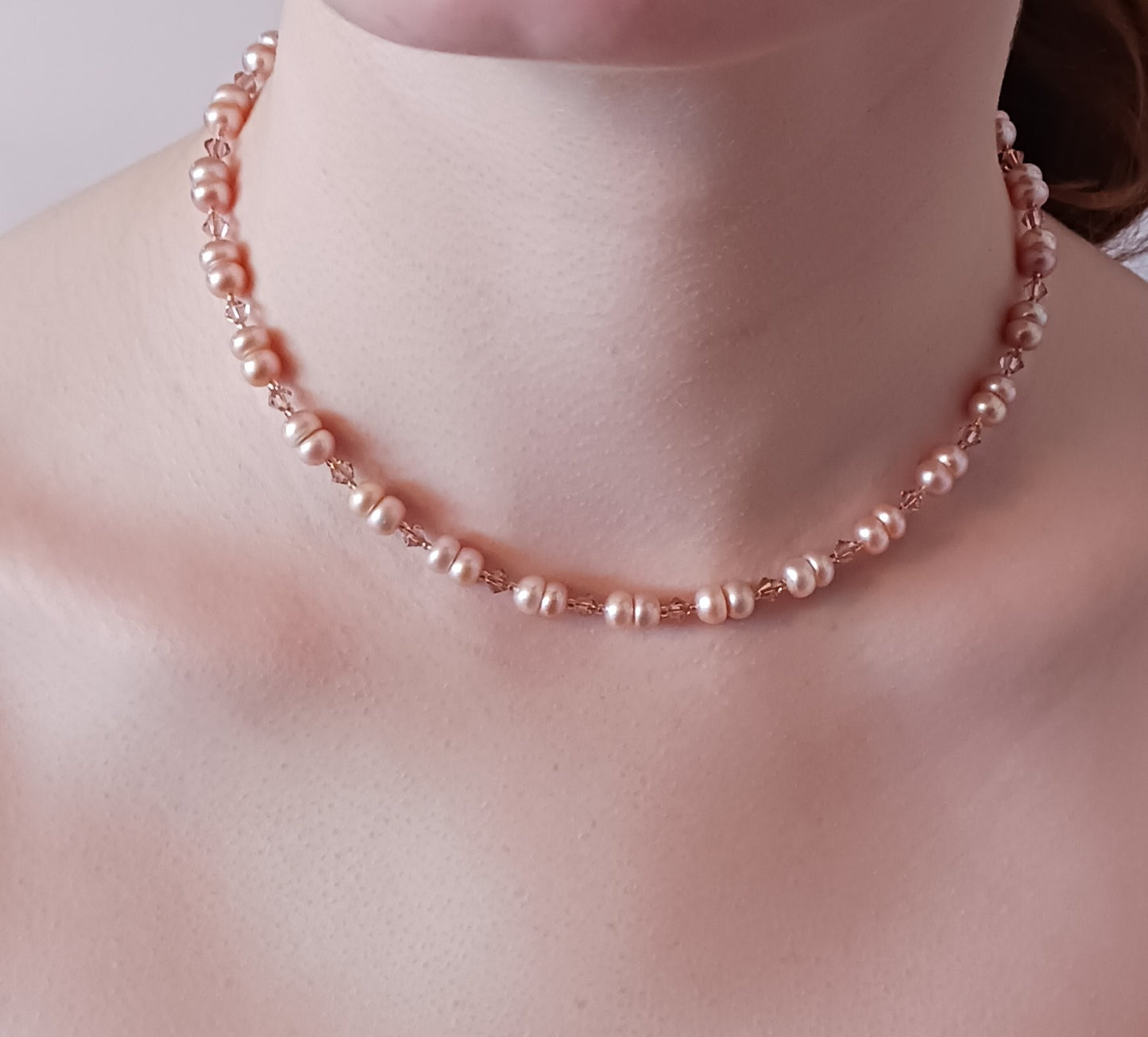 Pearl and Swarovski Crystal Necklace