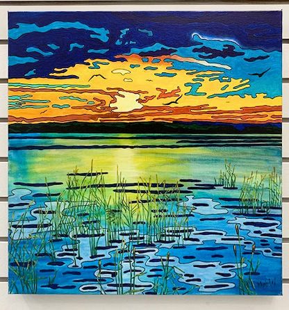 On The River (20" x 20")