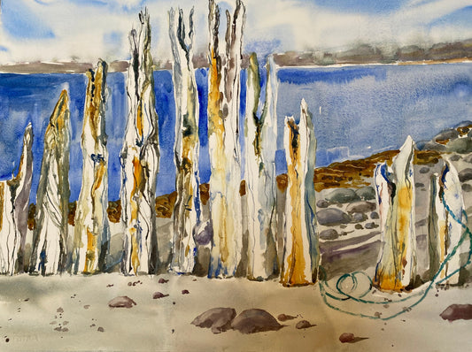 ShoreLine Remnants (37" x 29")